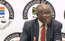 FILE: A screenshot of former head of Free State agriculture Peter Thabethe testifying at the Zondo commission. Picture: SABCDigitalNews/Youtube