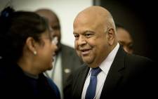 FILE: Finance Minister Pravin Gordhan speaks to potential investors at a Brand South Africa briefing at the World Economic Forum in Switerland on 17 January 2017. Picture: Reinart Toerien/EWN