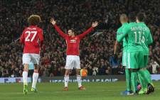 Manchester United’s Zlatan Ibrahimovic celebrates his goal against St Etienne in the Europa League last 32 ties on 16 February 2017. Picture: Facebook.