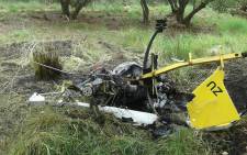 Two people were killed after a light aircraft crashed near Lephalale in Limpopo overnight. 14 March 2016. Picture: Saps via Facebook.