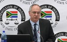 FILE: A screengrab of corporate finance expert Dr Jonathan Bloom appearing at the state capture inquiry on 31 May 2019.