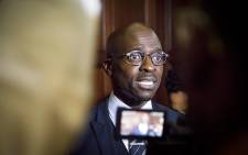 Newly appointed Finance Minister Malusi Gigaba was swarmed by the media shortly after the swearing in ceremony of President Jacob Zuma’s new cabinet in Pretoria on 31 March 2017. Picture: EWN