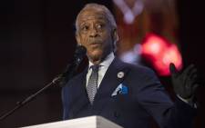 US civil rights activist Al Sharpton performs a eulogy during a memorial service for George Floyd at North Central University on 4 June 2020 in Minneapolis, Minnesota. Picture: AFP