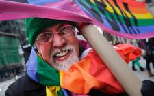 Gilbert Baker, the artist best known for creating the rainbow flag representing gay rights, has died. Picture: Twitter/@ajplus.