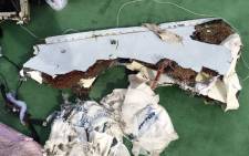 FILE: Debris from the crashed EgytpAir Airbus A320. Picture: AFP.