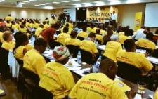 Delegates attend the Numsa people's assembly on 13 December 2014. Picture: Emily Corke/Numsa.