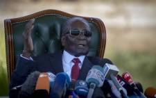 FILE: Robert Mugabe addresses members of the press at his home Blue House in Harare, Zimbabwe, a day before the polls. Picture: Thomas Holder/EWN