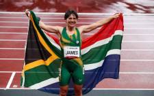 Sheryl James bagged the Bronze medal at the 2020 Paralympics on 31 August 2021. Picture: @TeamSA2020/Twitter.