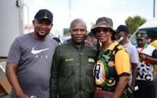 Human Settlements MEC Lebogang Maile (M) at his Adiwele Campaign in Hammanskraal on Friday, 4 March 2022. Picture: Lebogang Maile/Twitter.