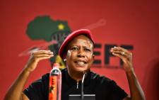 EFF leader Julius Malema at a press briefing on 16 November 2021. Picture: @EFFSoutAfrica/Twitter.