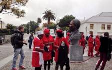 EFF members were thrown out of the Eastern Cape legislature Sopa because of what they were wearing. Picture: EWN.