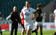 England's Owen Farrell during a training session. Picture: AFP
