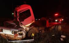 Three people were killed in an accident in Tzaneen, Limpopo on Saturday 3 February when a truck collided with a light motor vehicle. Picture: Twitter/@ER24EMS