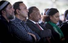 Former President Kgalema Motlanthe watches on during the late struggle stalwart Ahmed Kathrada's official state funeral at Westpark cemetery in Johannesburg on 29 March 2017. Picture: Reinart Toerien/EWN