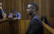 Duduzane Zuma in the Randburg Magistrate’s Court on 26 March 2019 for the start of his culpable homicide trial. Picture: Abigail Javier/EWN