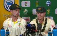 FILE: Australia's Steve Smith and Cameron Bancroft admit to 'planned' ball tampering. Picture: Twitter/@CricketAus