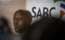 Bongumusa Makhathini, SABC board chairperson at the commission of inquiry into editorial independence on 5 August 2019. Picture: Sethembiso Zulu/EWN
