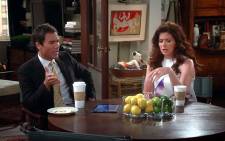 Will and Grace stars, Deborah Messing and Eric McCormack. Picture: YouTube screengrab.