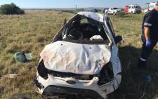 Vehicle rollover leaves one dead, six injured in Carletonville. Picture: ER24.