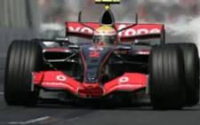World Champion Lewis Hamilton in action during his first season in F1 in 2007