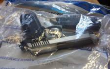 An image of an illegal firearm that was seized by Cape Town police from one of the six suspects arrested in Nyanga. Picture: SAPS.