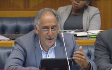 A screengrab of Banking Association of SA CEO Cass Coovadia at Parliament's land expropriation public hearing on 7 September 2018.