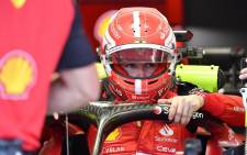 Ferrari driver Charles Leclerc gets out of the car during the second practice session ahead of the 2022 Formula One Australian Grand Prix at the Albert Park Circuit in Melbourne on 8 April 2022. Picture: Paul Crock/AFP