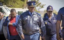 Acting National Police Commissioner Kgomotso Pahlane in Vuwani earlier this week. Picture: Thomas Holder/EWN
