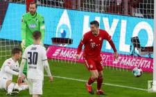 Bayern's Robert Lewandowski continued his incredible scoring run with his 24th league goal this season. Picture: Twitter @FCBayernEN.