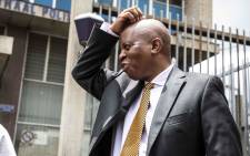 Johannesburg Mayor Herman Mashaba laid charges of fraud, corruption, money laundering and racketeering against former MMC of Finance Geoff Makhubo and former mayor Parks Tau, at Johannesburg Central police station. Picture: Abigail Javier/EWN