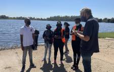 The South African Human Rights Commission (SAHRC) visited the Wemmer Pan in Johannesburg on 15 February 2022 to investigate pollution at the lake. Picture: Mia Lindeque/Eyewitness News