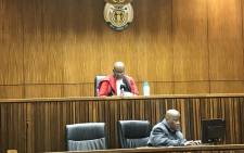 Judge Collin Matshitse is currently going through his ruling in the High Court in Johannesburg in the Baby Daniel murder case. Picture: Thando Kubheka/EWN.