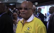 President Zuma talks to the media at the ANC NCG in Midrand.Picture : Kgothatso Mogale/EWN