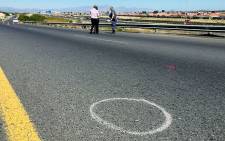 A suspected armed robber died in a high speed car chase on the R300 on 16 February 2015 after a standoff with police. Picture: Thomas Holder/EWN