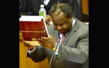 Finance Minister Tito Mboweni in Parliament for his Budget speech on 26 February 2020. Picture: GCIS.