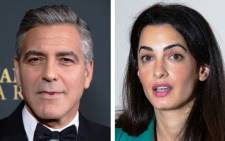 FILE: George and Amal Clooney. Picture: AFP.