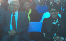 FILE: Cheerful veterans Ahmed Kathrada and Winnie Madikizela-Mandela. Dineo Bendile/EWN.