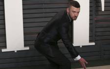 US singer Justin Timberlake poses as he arrives to the 2016 Vanity Fair Oscar Party in Beverly Hills, California on 28 February 28 2016. Picture: Adrian Sanchez-Gonzalez / AFP."