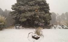 Heavy snowfall in Clarens, Free State on 7 August 2012. Picture: via Twitter @evergleamy