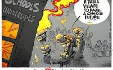CARTOON: The torching of knowledge