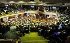 Julius Malema made a dramatic debut in Parliament by arguing with the National Assembly chairperson. Picture: GCIS.