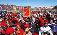 FILE: Thousands of EFF members at the Olympia Stadium in Rustenburg celebrate the party's second birthday. Picture: Mia Lindeque/EWN.