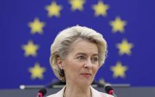 European Commission President Ursula von der Leyen delivers a speech during a plenary session at the European Parliament in Strasbourg, France, 15 December 2021. A European council summit will be held in Brussels on Decenber 16, 2021. Picture: Julien Warnand / POOL / AFP