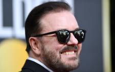 British host Ricky Gervais arrives for the 77th annual Golden Globe Awards on 5 January 2020, at The Beverly Hilton Hotel in Beverly Hills, California. Picture: AFP