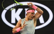 Rafael Nadal during the fourth round of the Australian Open on 19 January 2018. Picture: @AustralianOpen