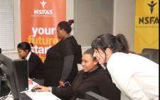 FILE: Learners testing the NSFAS online application system. Picture: Supplied