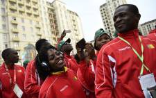 FILE: Athletes from Cameroon arrive at the athlete's village during Baku 2017 4th Islamic Solidarity Games in Baku on 11 May 2017. Picture: AFP