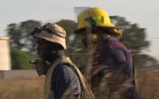 A rival group allegedly robbed illegal miners and used boulders to block their exit point. Picture: Reinart Toerien/EWN.