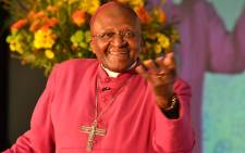 Archbishop Emeritus Desmond Tutu addresses an audience at the opening of Cape Town's Nelson Mandela Legacy Exhibition on 30 June 2013. Picture: Aletta Gardner/EWN