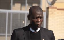 Justice Minister Ronald Lamola at a media briefing outside the Estcourt Correctional Service facility where former President Jacob Zuma is serving his 15-month sentence. Picture: YouTube screengrab/SABC.